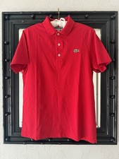Lacoste Men's Cotton Short Sleeved Polo T-Shirt  Fr3 US S Red New