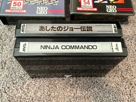 Neo Geo MVS lot Ninja Commando & Legend Of Success Joe READ LISTING
