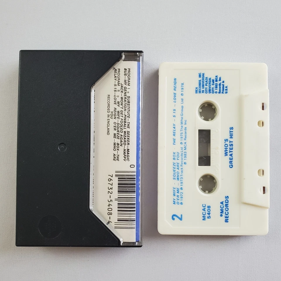 The Who's Greatest Hits Audio Music Cassette Tape 1983 MCA VG/EX Classic Rock - Image 2 of 4