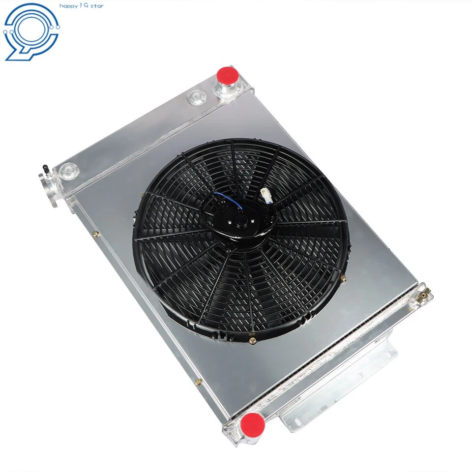 1967-1969 For Chevy Camaro Pontiac Firebird MT 3 Row Radiator+Shroud Fan Foto 4 de 4