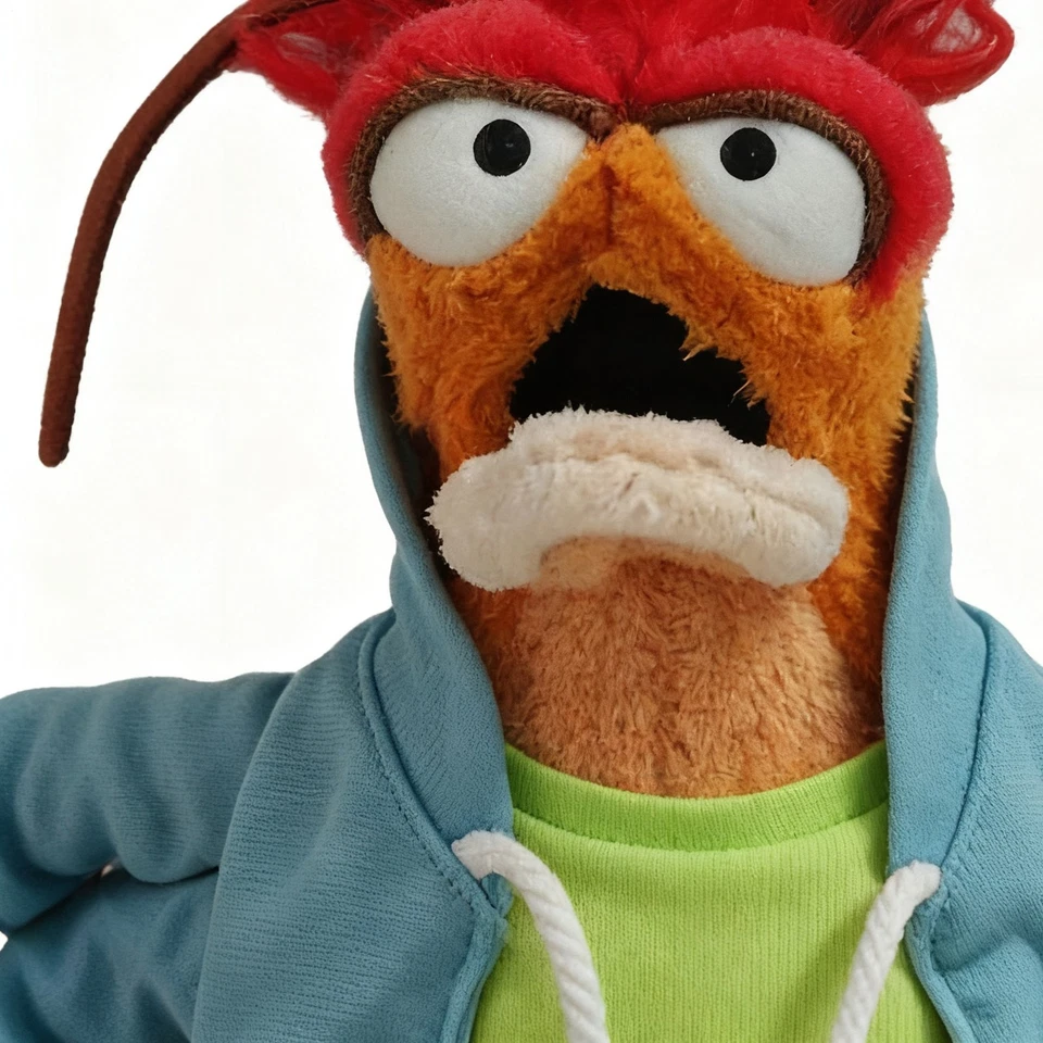 RARE The Muppets Pepe The King Prawn Soft Toy Plush 14 Inches plush toy doll - Image 4 of 4