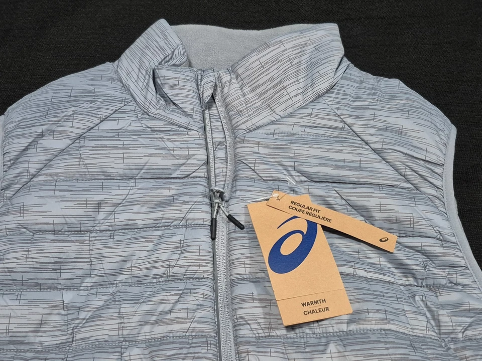 Chaleco cálido aislante Asics Performance para hombre 2.0 plateado/gris bolsillo interior Foto 4 de 4