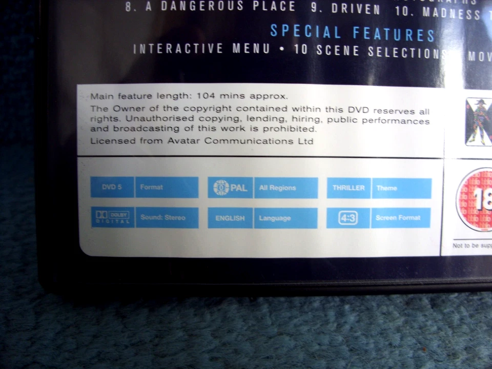 (RARE) After Darkness (DVDR2) 1985 John Hurt 104mins+Extras (BARGAIN - Image 4 of 4