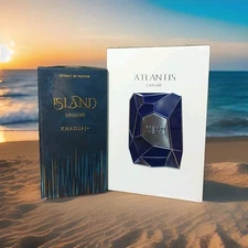 Khadlaj Island DREAMS EDP  3.4 oz & Atlantis Extrait French Avenue 3.4 Oz Combo