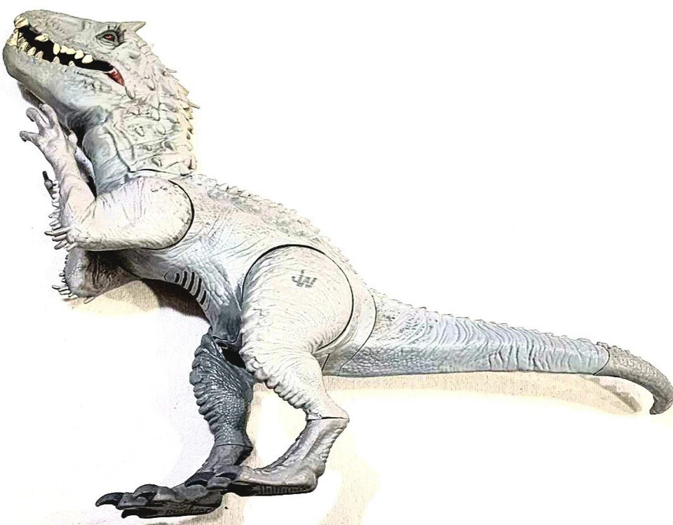 罕见侏罗纪世界公园 Indominus Rex 2015 孩之宝 23 英寸恐龙灯和声音! — 第 3/4 张图片