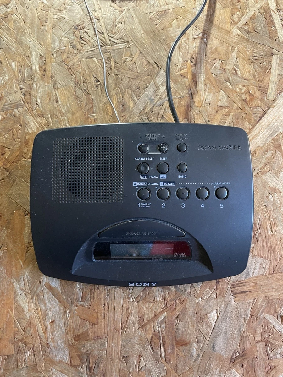 Radio despertador Sony Dream Machine ICF-C233 FM/AM pantalla digital negra