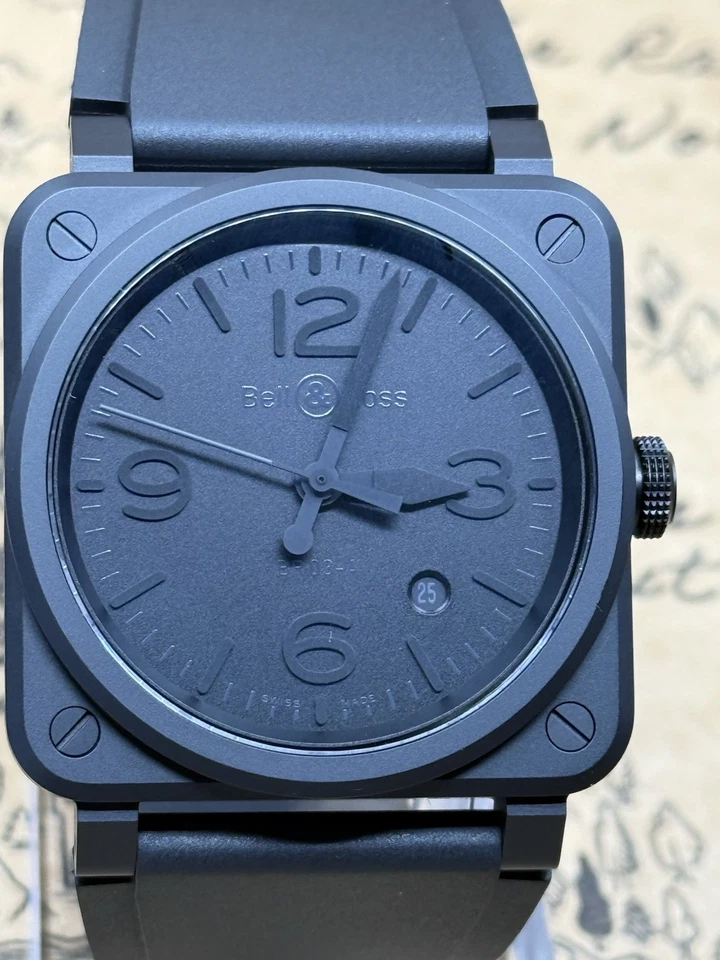 Bell & Ross BR-03 Phantom Automatic 42mm Ceramic Black Men's BR03A-PH-CE/SRB - Image 2 of 4