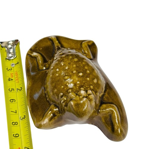 Vintage House of Webster Eastland TX Old Rip Horned Toad Frog Lizard Figurine - Picture 11 of 11