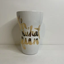 Starbucks 2014 Oh What Fun Ceramic 9 Oz Travel Coffee Tumbler Mug Cup With Lid