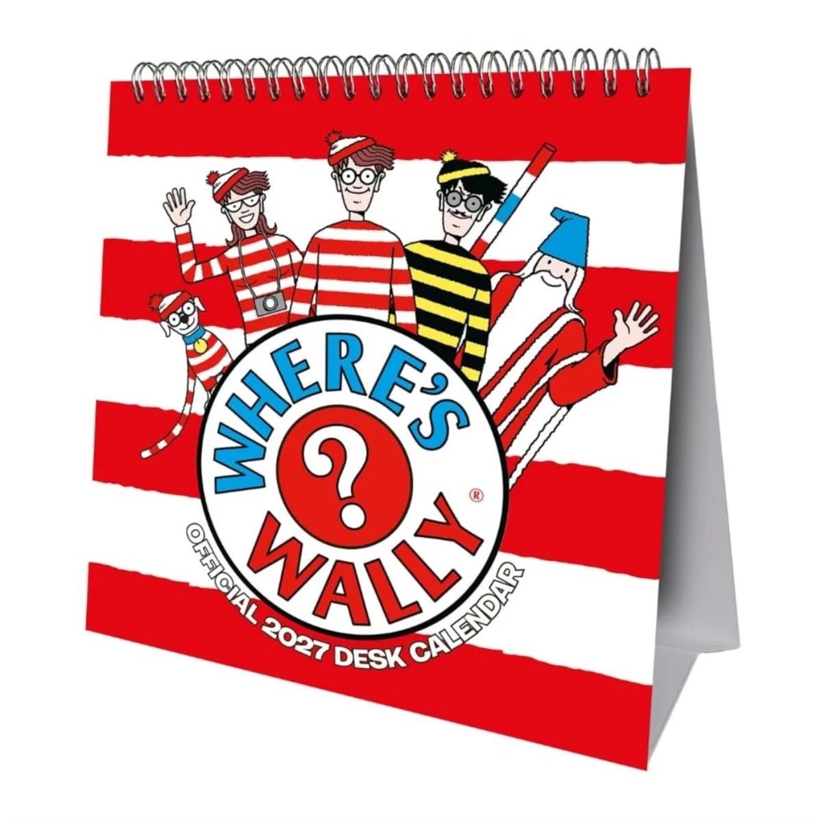 Where's Wally? Easel Desk Calendar 2027, Desk Calendars, Month To View, Gift - Image 2