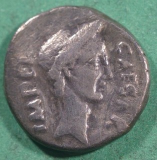 The Caesarians Silver Denarius Julius Caesar April 44 BC VENUS Mettius : Moneyer