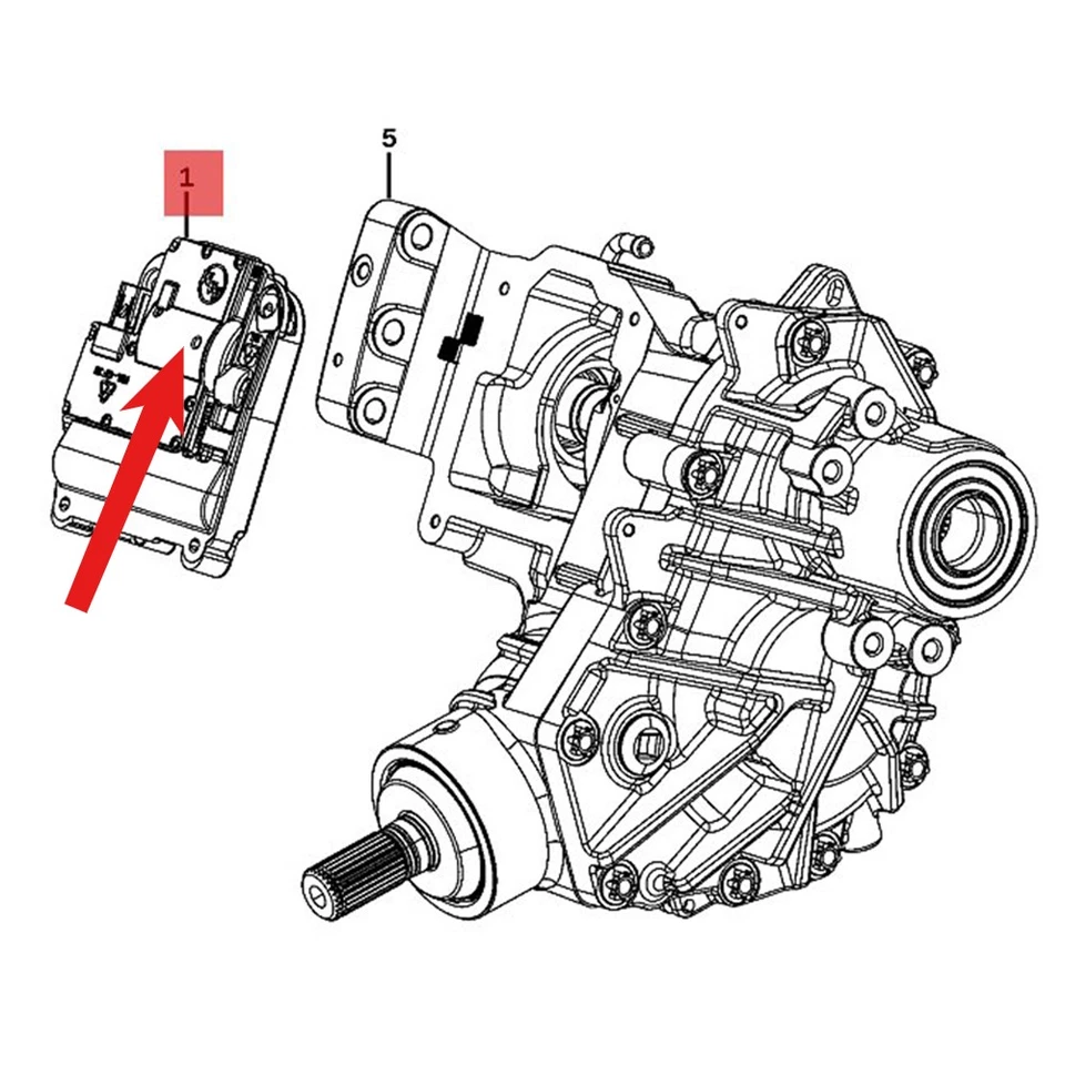 Transfer Case PTU Motor Actuator For Chrysler 200 Jeep Cherokee Grand Commander - Image 2 of 4