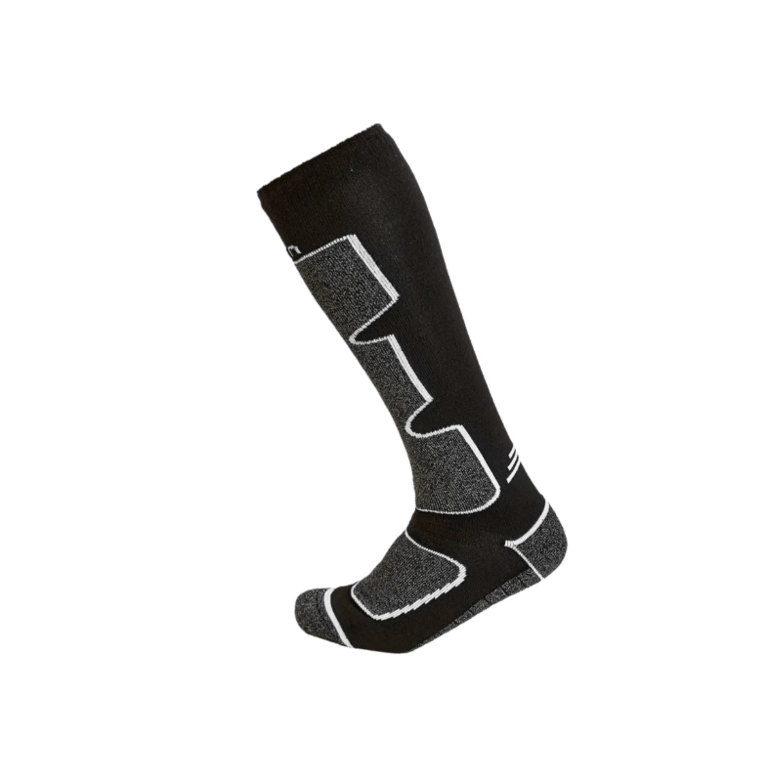 Cairn Spirit Tech Merino Wool Socks Black White Technical Ski Snowboard