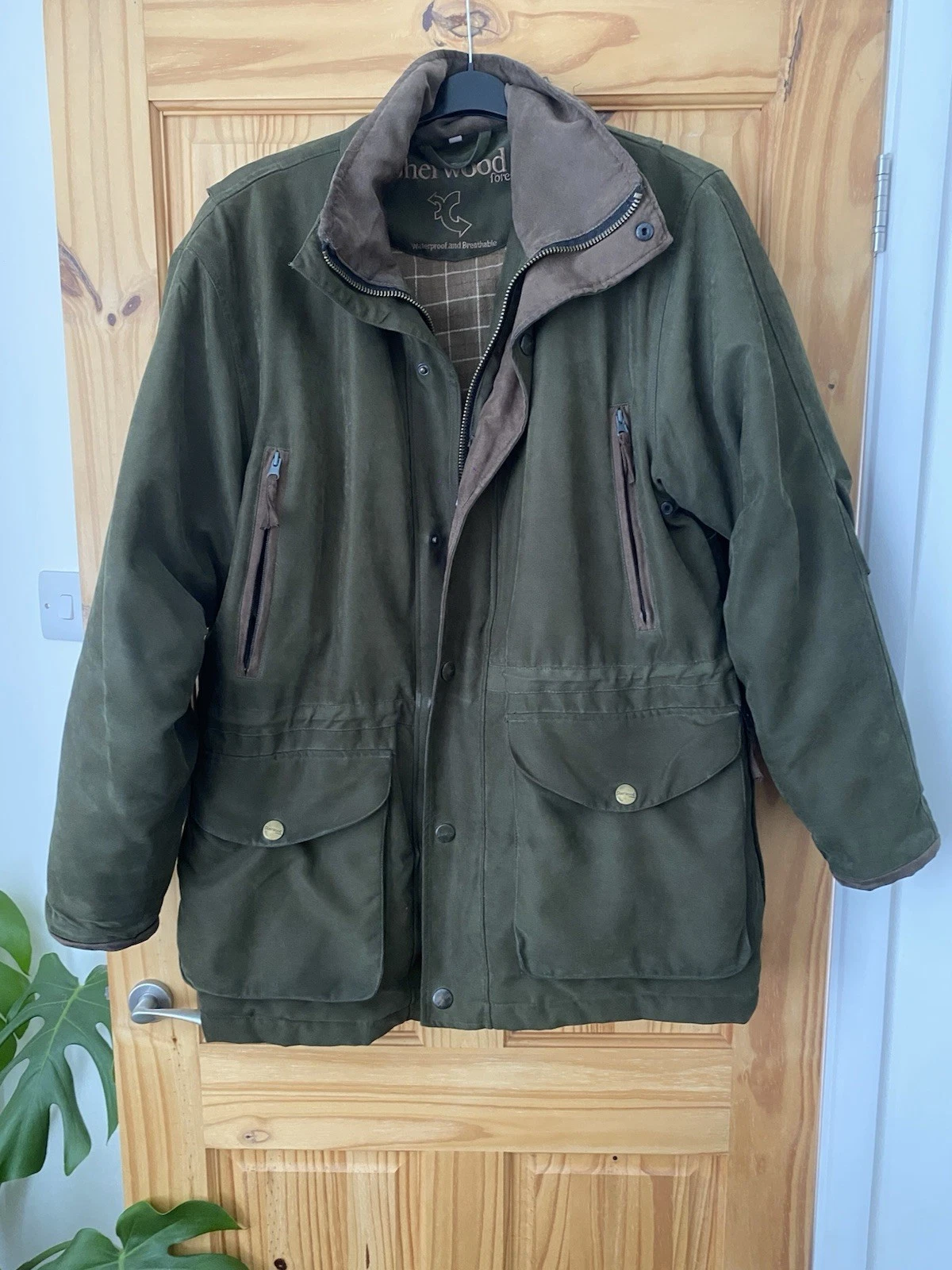 Sherwood Forest Gadwall Moss Green Mens Shooting Hunting Jacket Coat Size Medium