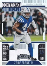 2024 Contenders Zaire Franklin 09/99 Conference Ticket #44 Colts PWE
