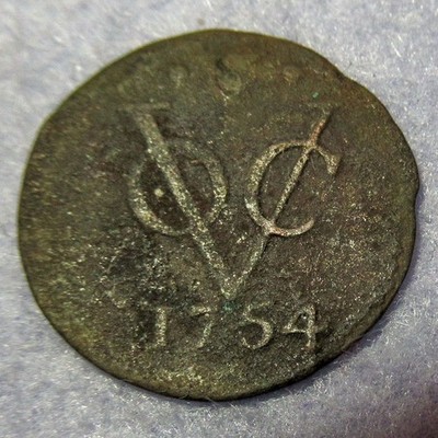 Certificate of Authenticity 1754 New York 1/2 Penny VOC Dutch Colonial Half Cent