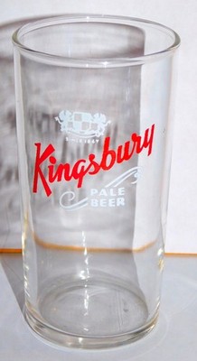 1950s KINGSBURY PALE BEER Shell GLASS 4 5/8'' (EX+)