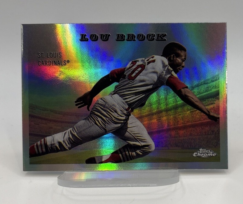 Lou Brock 2025 Topps Chrome Platinum 1955 Topps Rails & Sails #55RS-2 Cardinals