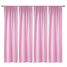 Pink Sequin Backdrop Curtain 4 PCS 2x8FT Glitter Photo Background Panels