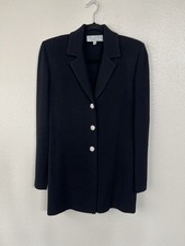 St. John Evening Women s Santana Knit Black Blazer size 4