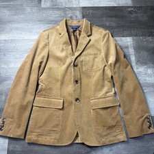 Polo Ralph Lauren Blazer Corduroy Vintage Style Tan Brown Mens Medium 3 Button