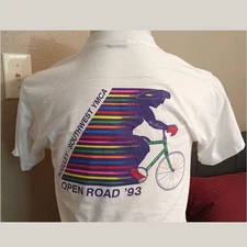 Vintage Collectible Cycling T-shirt: 1993 Open Road, Fort Worth Texas