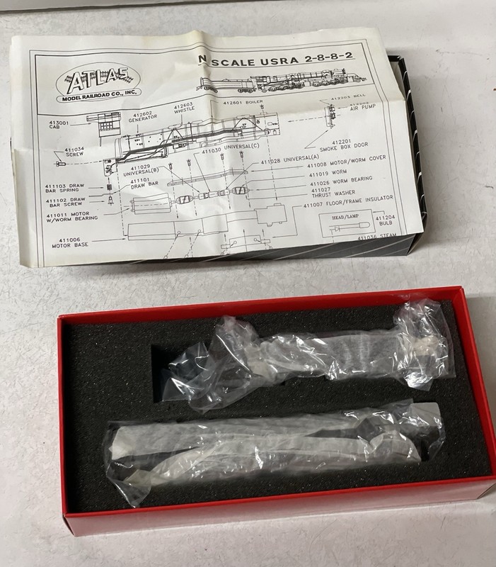 Atlas N Scale USRA 2-8-8-2 #4150 Locomotive Undecorated Original Box