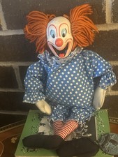 Rare Vintage 1963 Mattel Bozo the Clown Dol Not Working