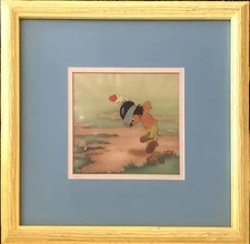 Original Courvoisier Cel of Hiawatha and Cricket from Little Hiawatha (1937)