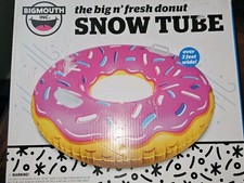 Big Mouth Snow Tube Big n Fresh Donut 38 x 38 x 11 Tube Sled Sledding New