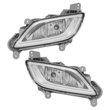 Pair Fog Lights for Veloster 2012-2017 Halogen Left Right Replacement