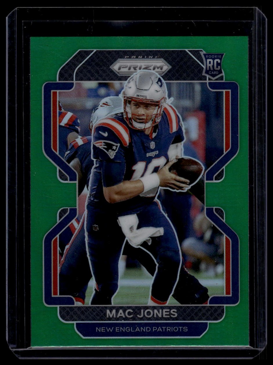 2021 Panini Prizm #336 Mac Jones Green Prizm Rookie
