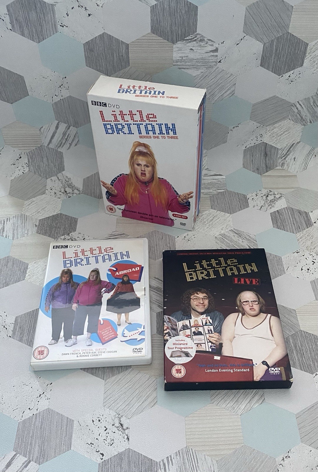 Little Britain BBC Series 1-3 DVD Box Set + Live With Book & Abroad