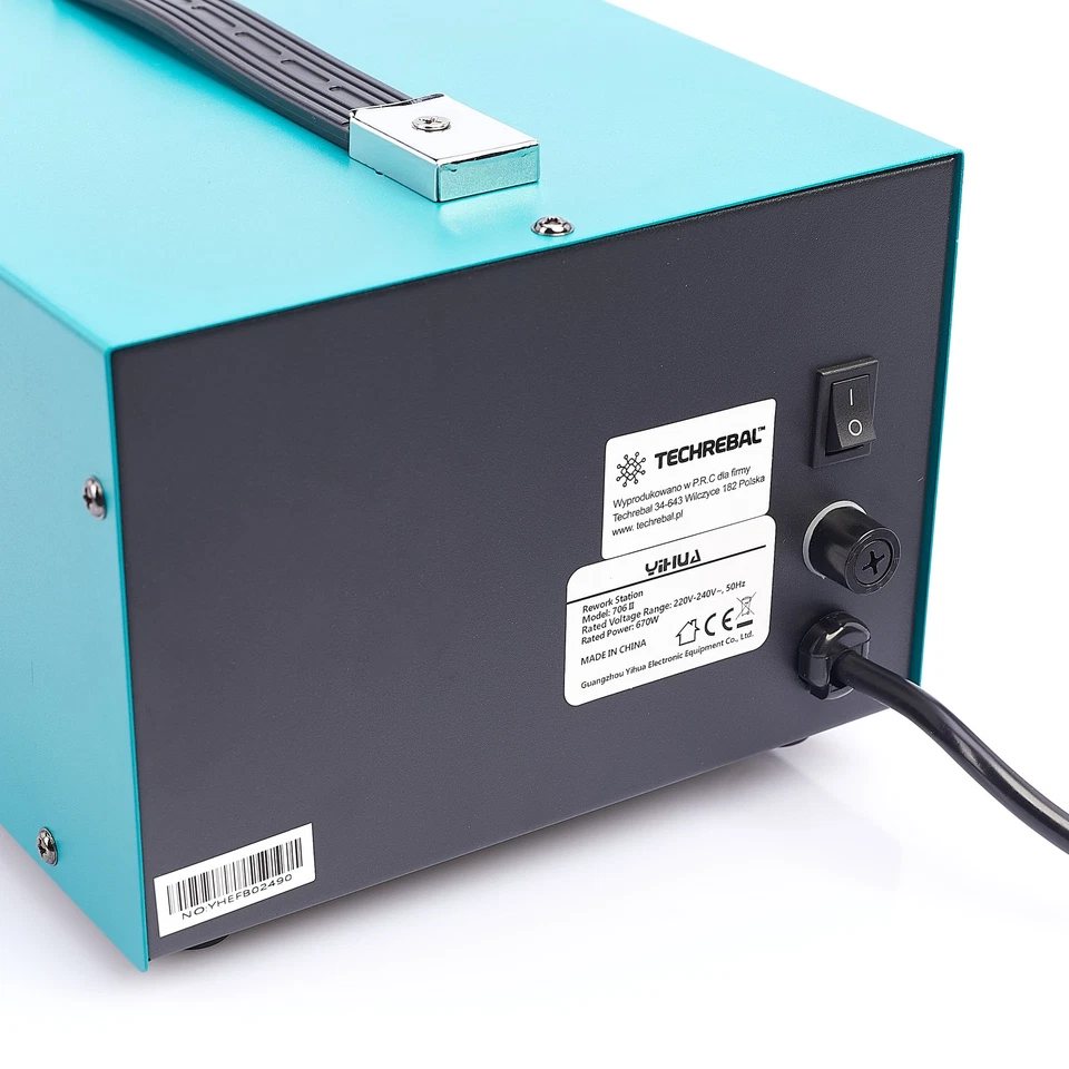 Stazione di saldatura professionale ad aria calda 2 in 1 + sistema T12 Yihua 706 - Immagine 3 di 4