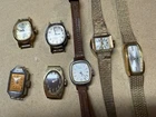Vintage Womens Mechanical Watches, Timex, Seiko, Waltham, Lot Of 7, Parts/Repair