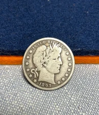 (#102152)  Barber Half Dollar:  1893 O    VG.  Better date!
