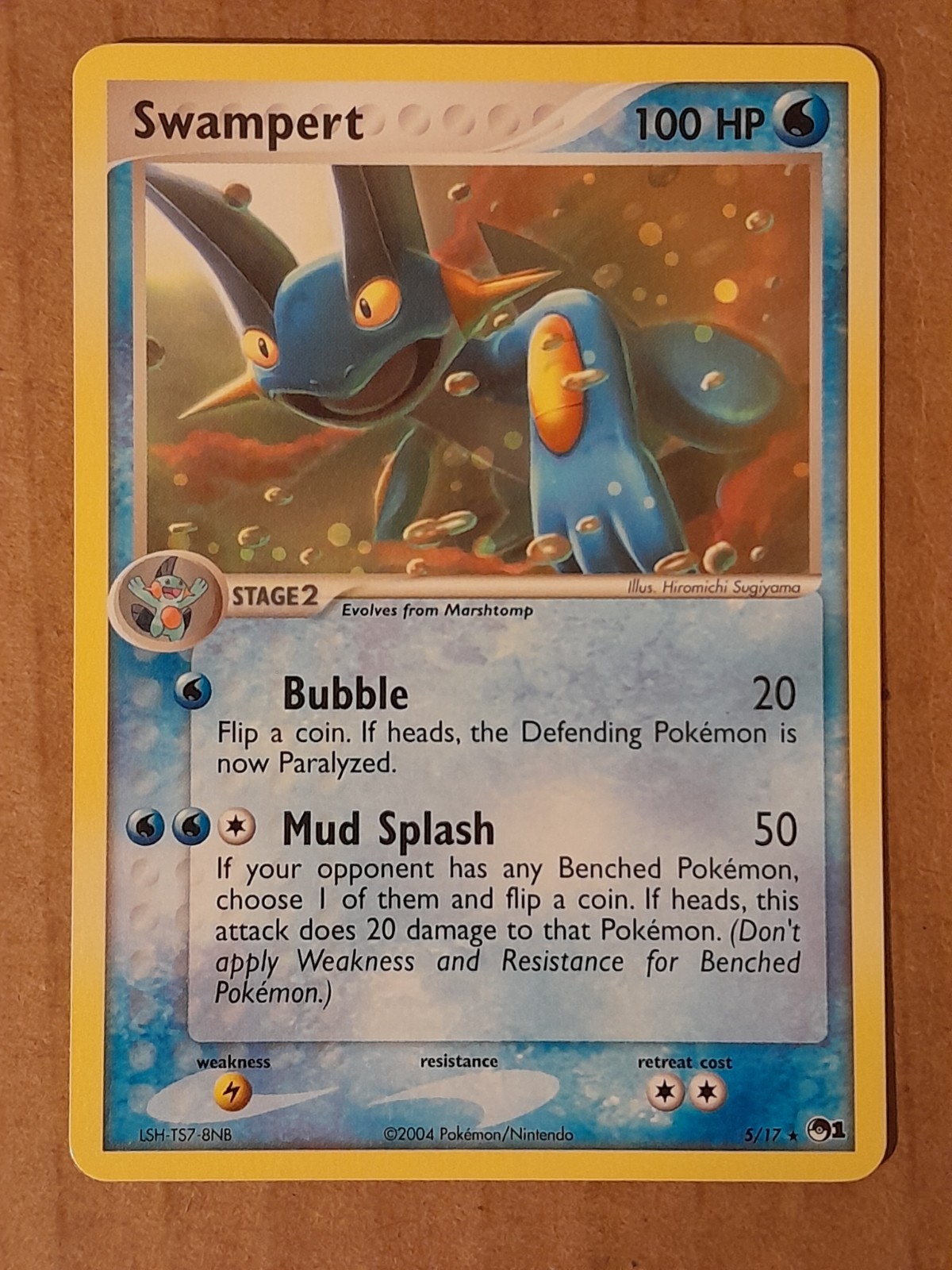 Pokemon Swampert 5/17 Pop Series 1 Non-holo LP-NM See Pictures