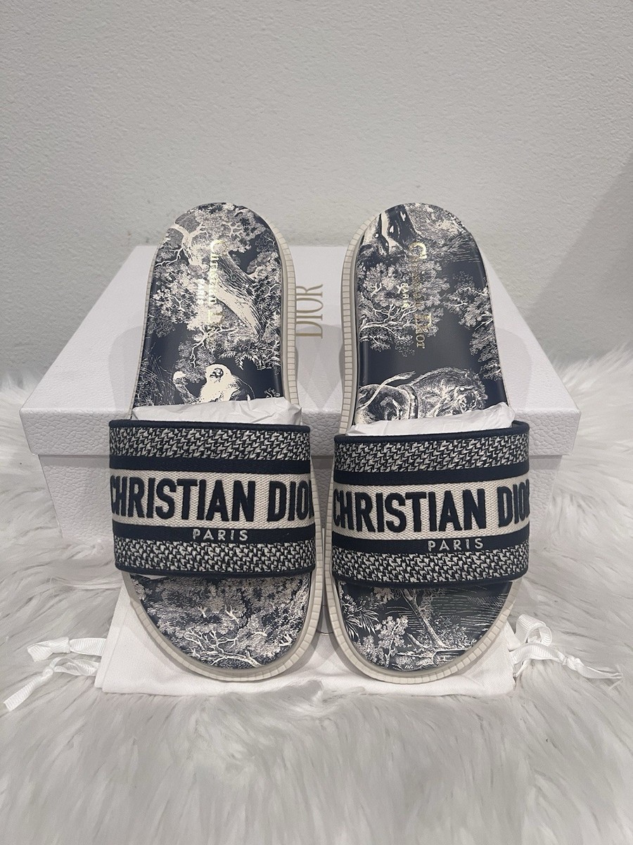 NIB Christian Dior DWAY Logo Dcross Dioract Dclub Evolution Sandal