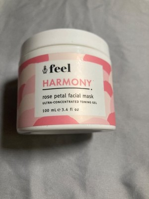 FEEL Harmony Rose Petal Facial Mask Toning 3.4 Oz / 100 mL