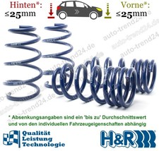 H&R Tieferlegungsfedern 25mm u.a.: Opel Insignia A G09, Bj. 2008-2017