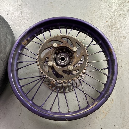1.85x14 90/100-14 Rear Wheel Tire Rim Disc Brake Dirt Bike Apollo CR85 CR80 YZ85 - Picture 2 of 8