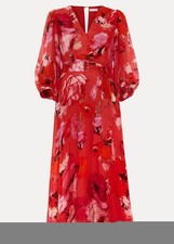 Phase Eight Federica Floral Midi Dress UK16 BNWT RRP£179