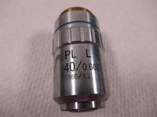 Jenco Inverted Compound Microscope Objective Lens PL L 40x 160mm 0.60