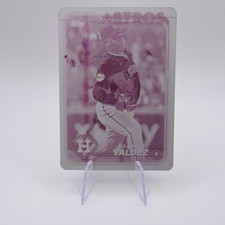 2024 TOPPS SERIES 1 FRAMBER VALDEZ  MAGENTA PRINTING PLATE #220 1/1 ASTROS