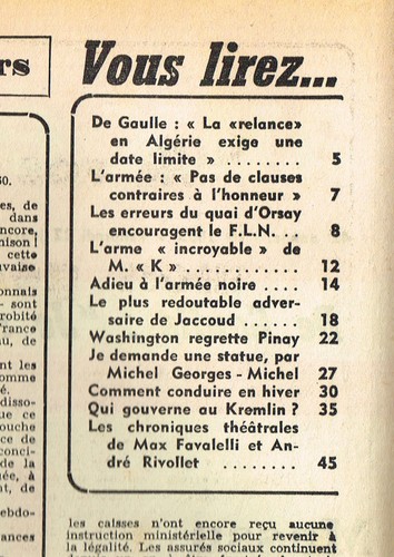 *** Aux écoutes du monde *** n° 1853 (22/01/1960) - De Gaulle Elysée / Massu - Picture 2 of 2