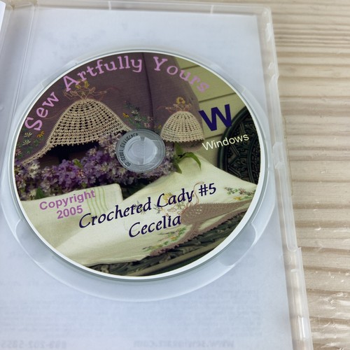 Cindy Losekamp Crocheted Lady CD Rom 2 3 & 5 Josephine Rebecca Cecelia Lot of 3 - Picture 13 of 13