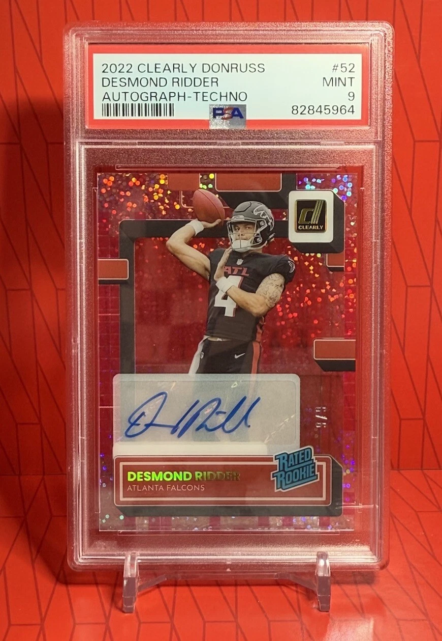Desmond Ridder Panini Clearly Donruss #52 Autograph-Techno