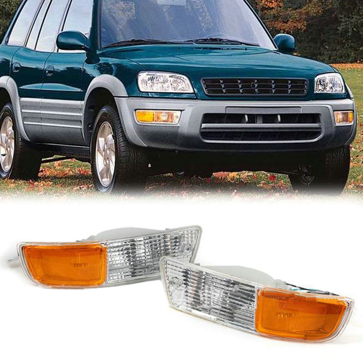 For Toyota Rav4 1998-2000 Front Corner Side Marker Turn Signal