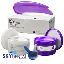 Dental Putty Fast / Regular Set PVS VPS Impression Material 2 x 300 ml One Plus