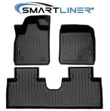 SMARTLINER Custom Fit Floor Mats 2 Row Liner Set 2021-2025 Ford Mustang Mach-E